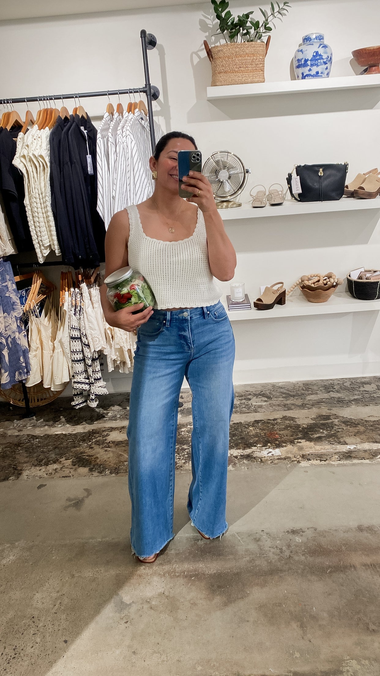 Mid Rise Wide Leg
