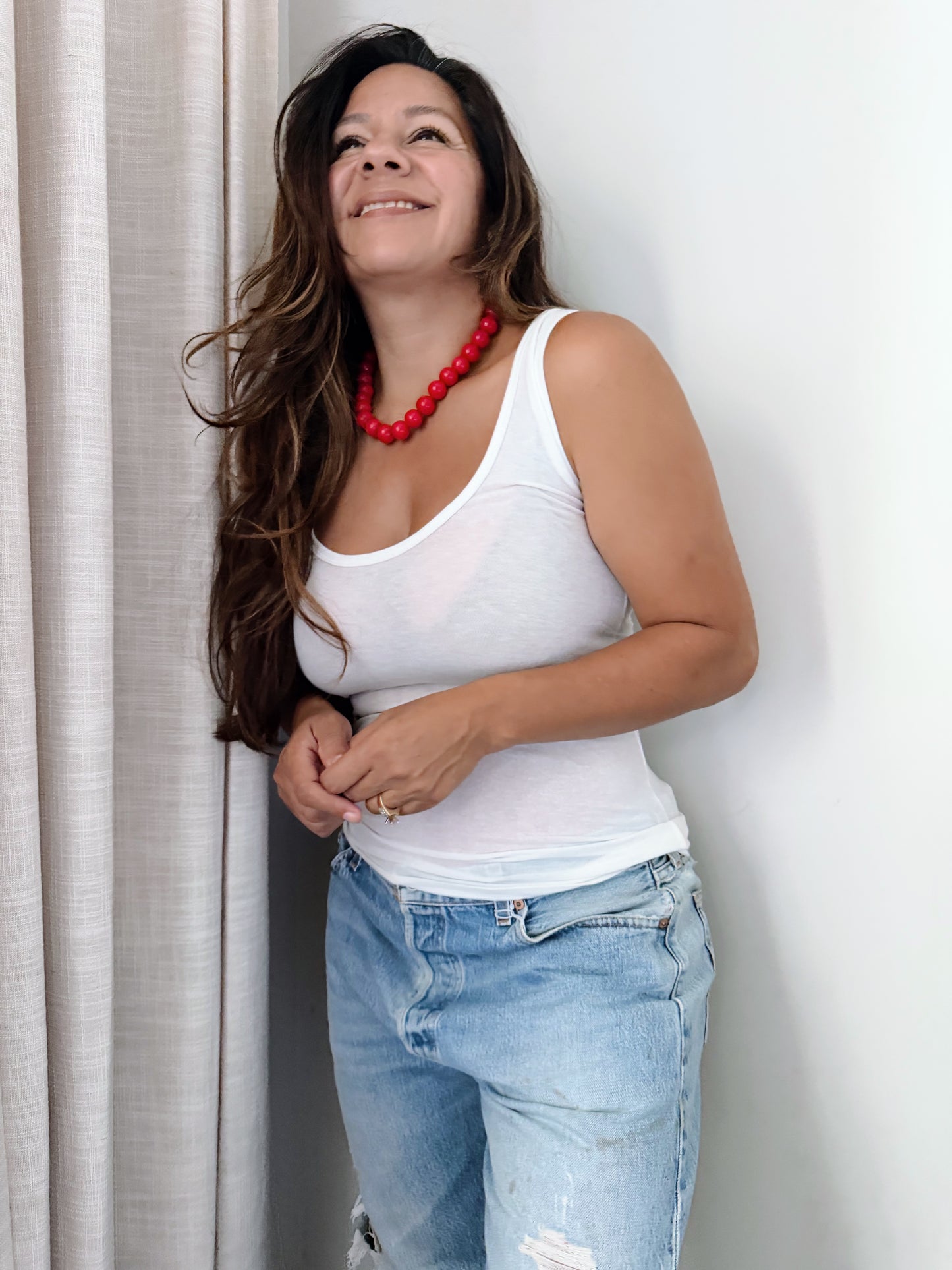 Heather Scoop Neck Top