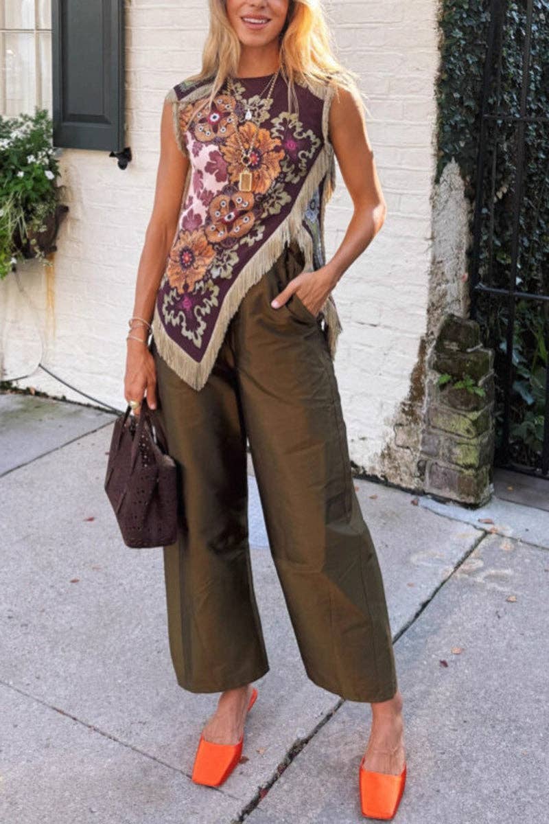 INES FRINGE TOP