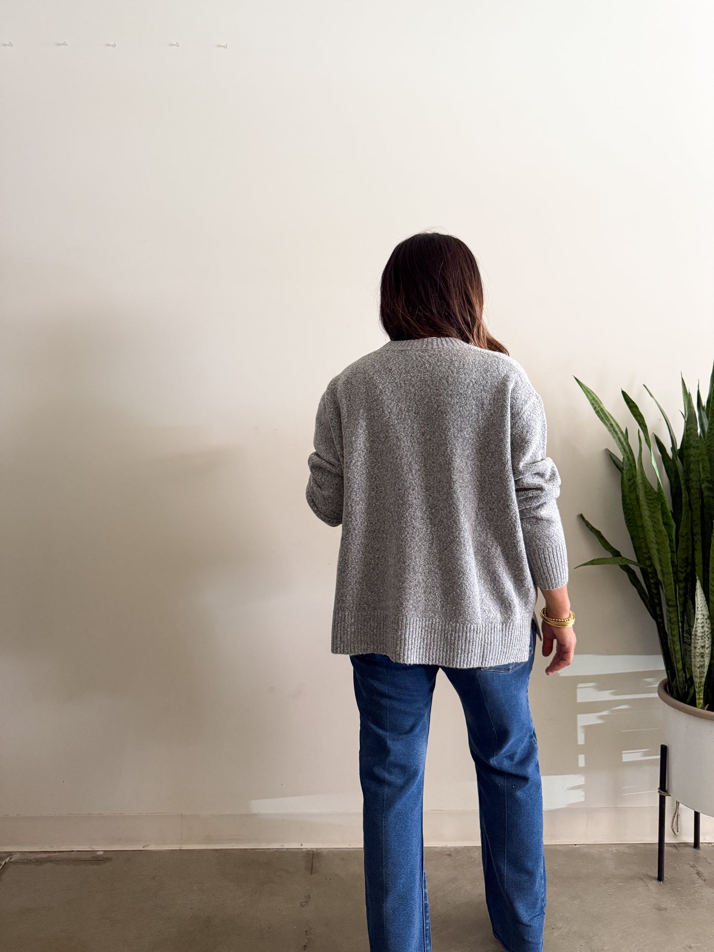 Yanelli Grey Cardigan