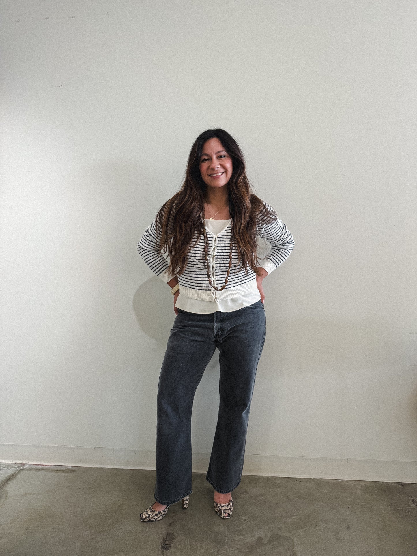 Essential Strip Cardigan