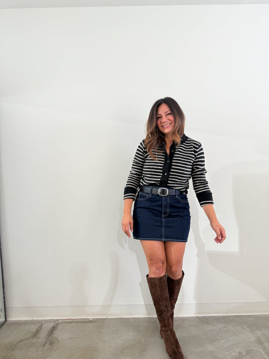 Addie Denim Mini Skirt