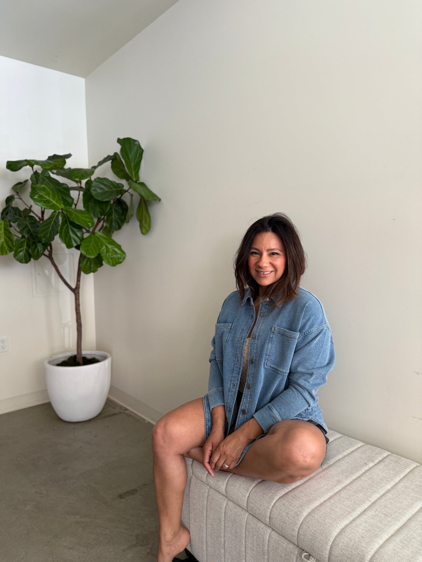 Eva Fleece Button Down