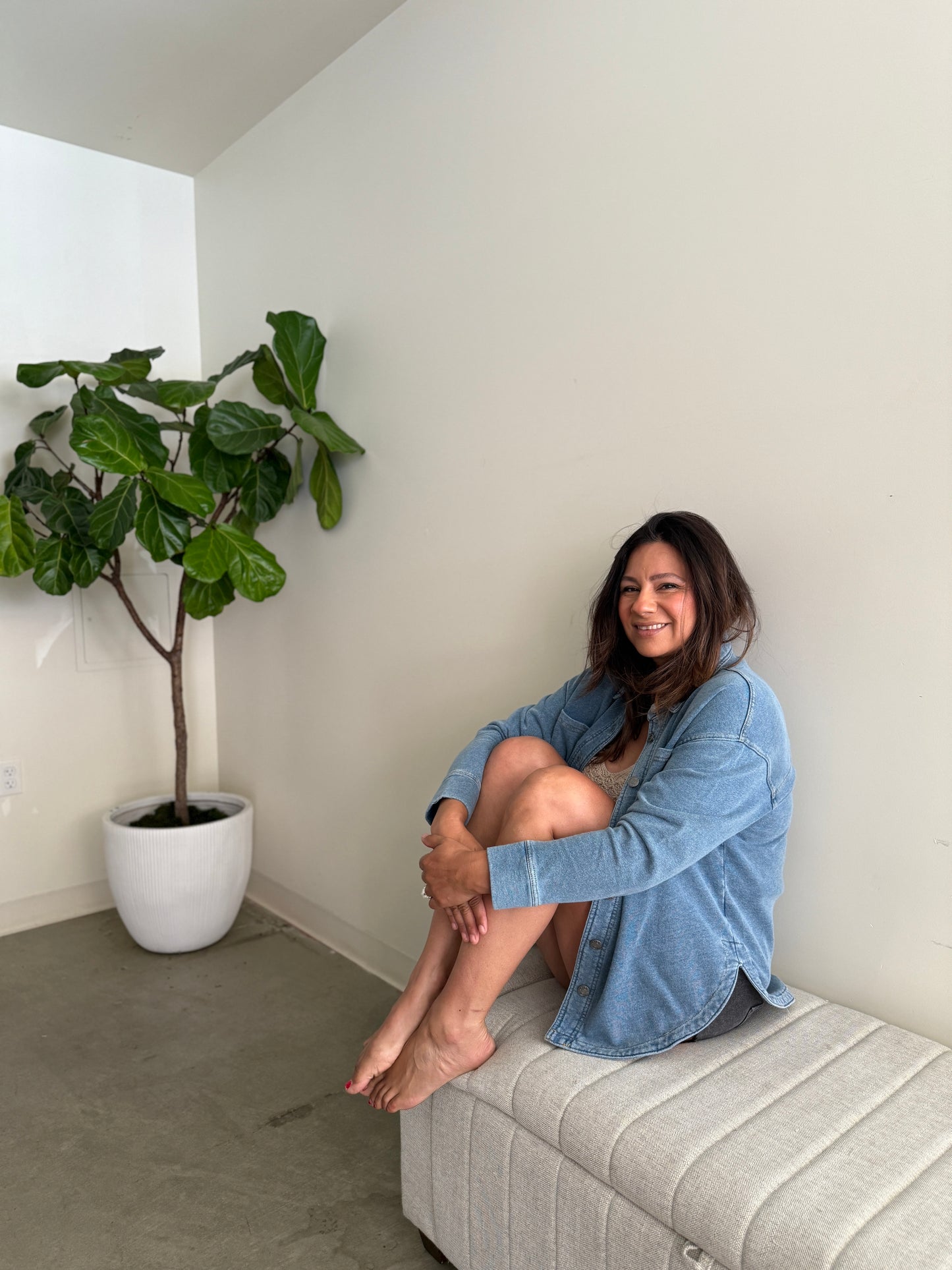 Eva Fleece Button Down