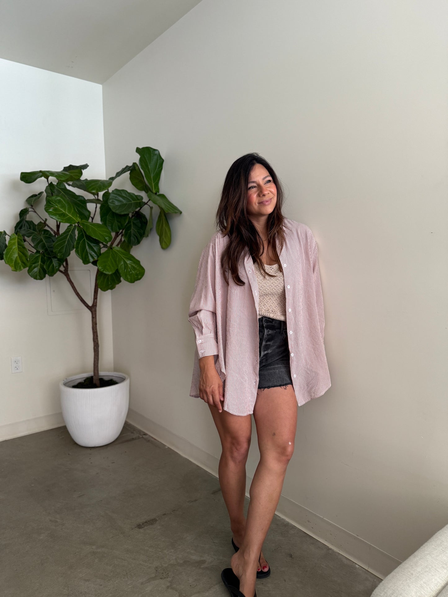Misty Button Down
