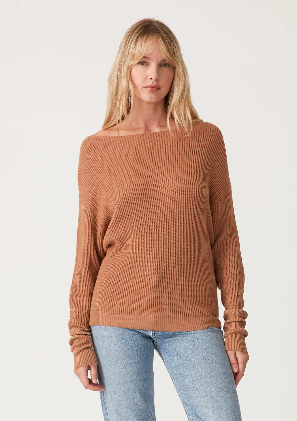 Waffle Knit Pullover