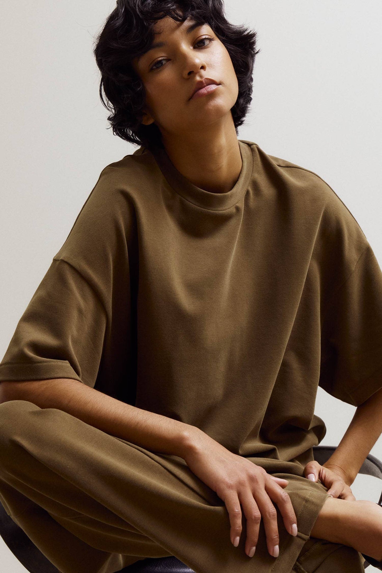  BRUSH TOUCH LOOSE FIT T-SHIRT