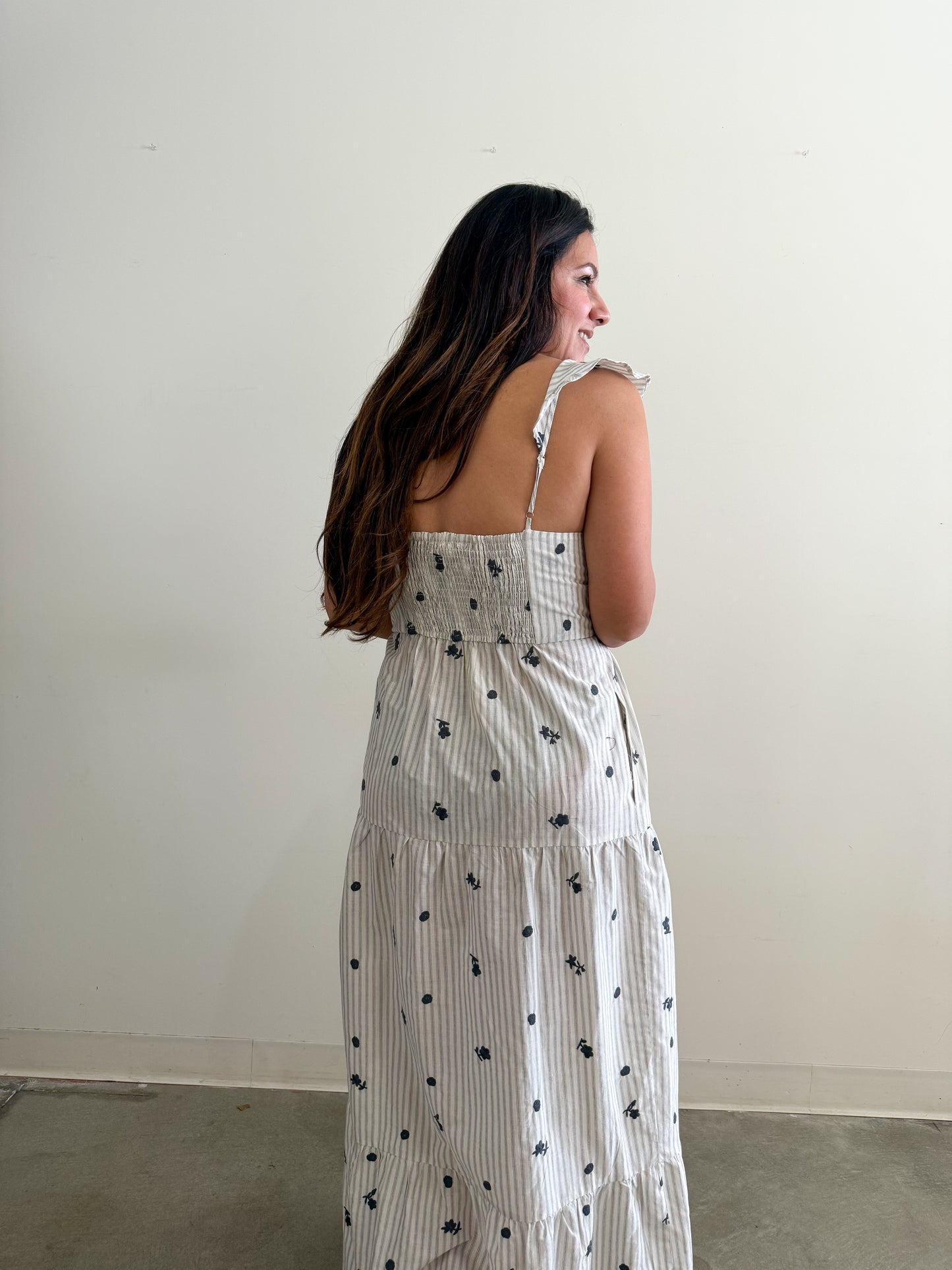 Maribel Embroidered Maxi Dress