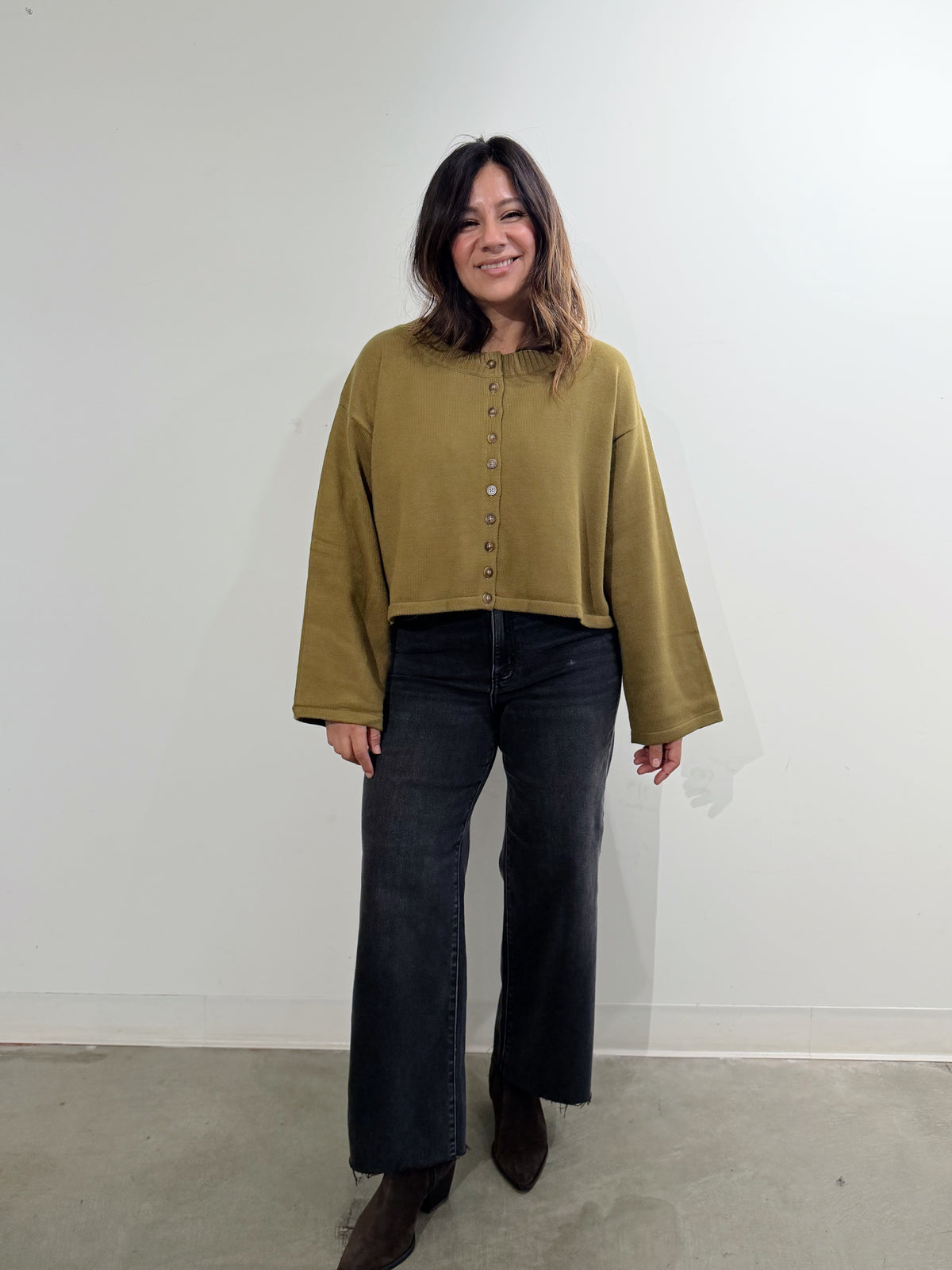 BELEN BOXY KNIT TOP
