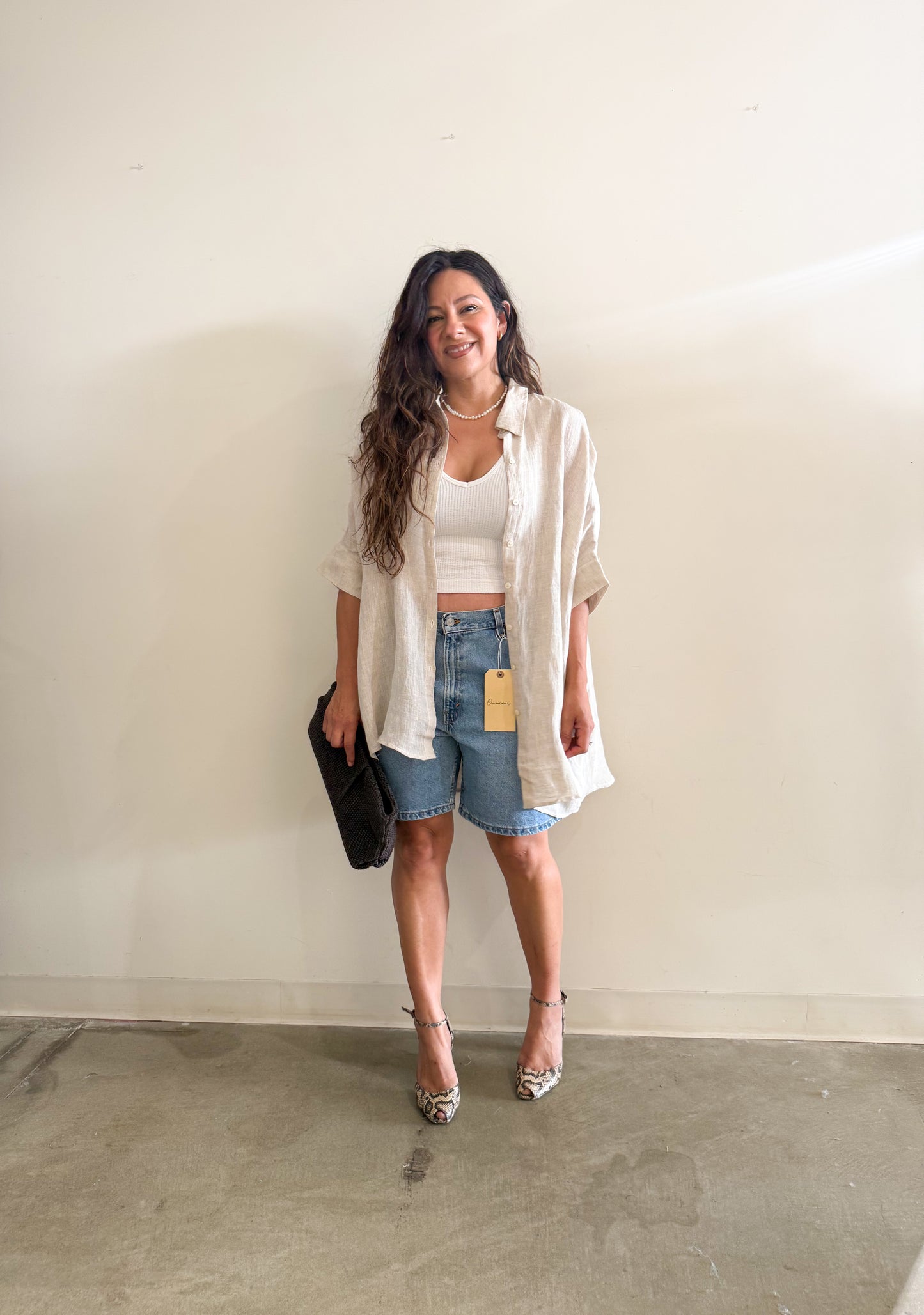 Christal Oversized Button Down