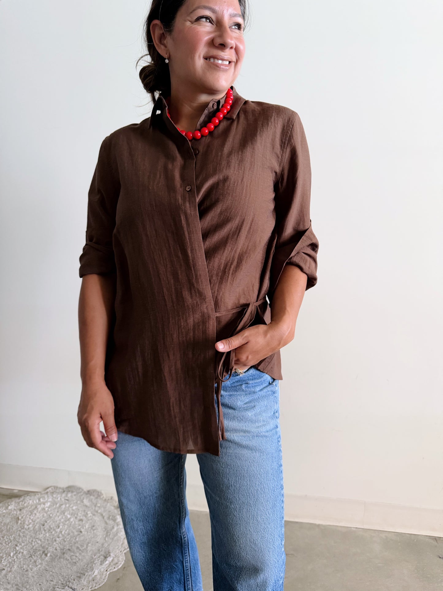 Mariela Wrap Blouse