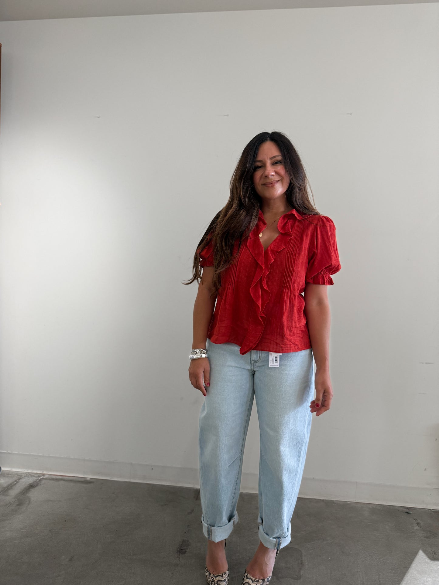 Tempe Ruffle Top