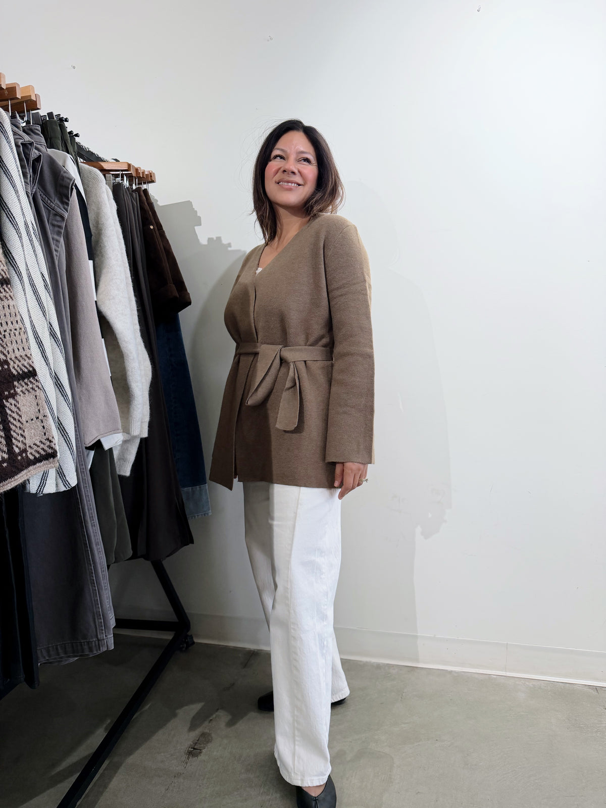 LAKE WRAP SWEATER