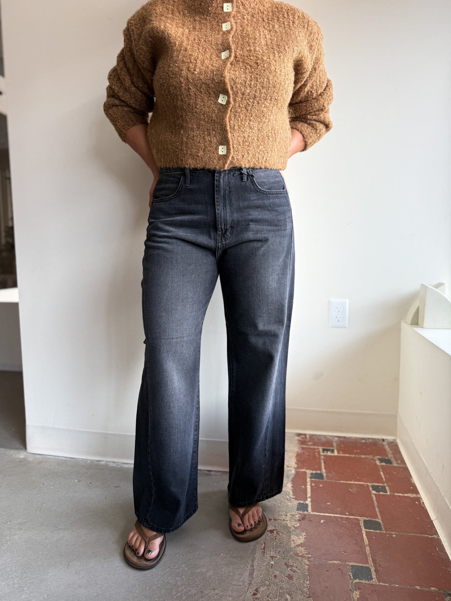 Mini Barrel Black Denim