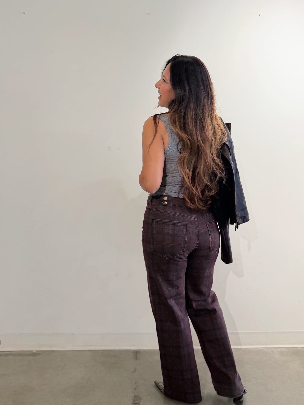 CHARLIE PLAID JEAN