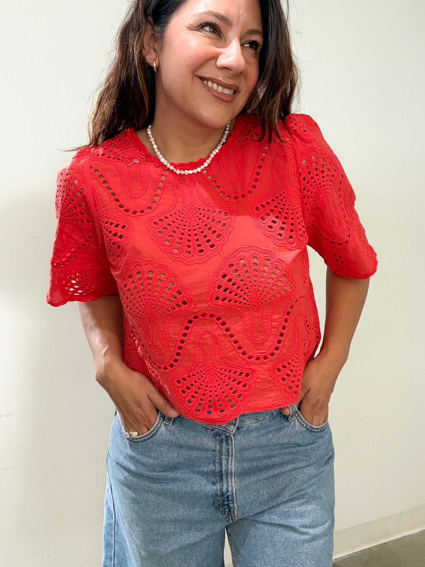 Loli Eyeylet Top