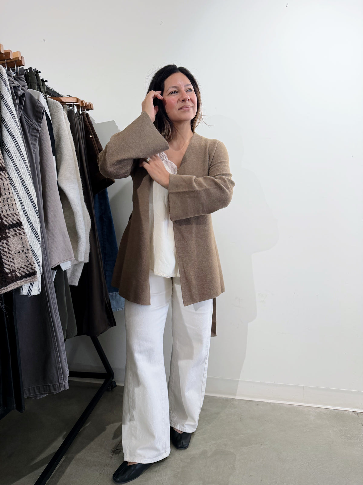 LAKE WRAP SWEATER