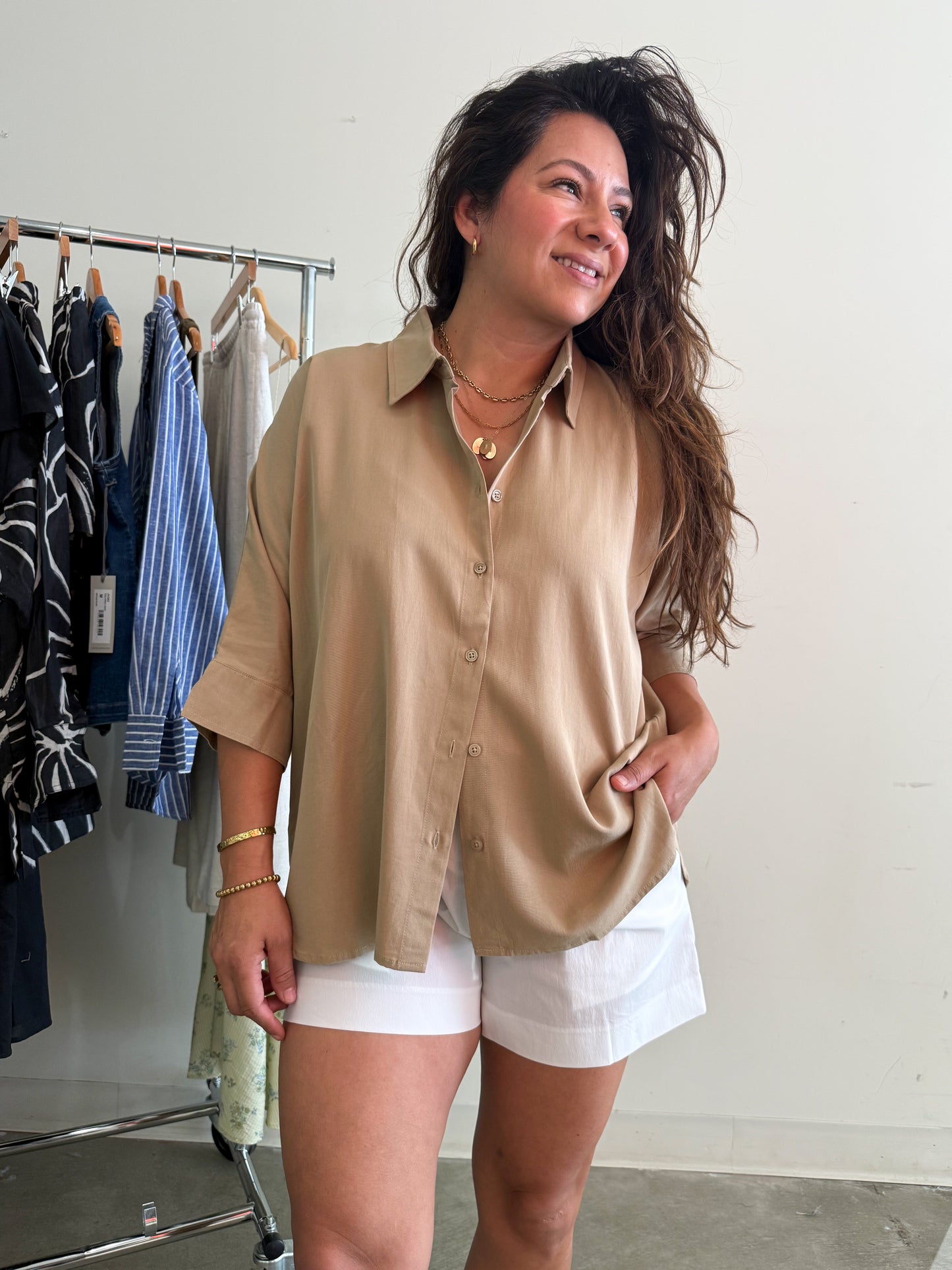 Anika Button Down