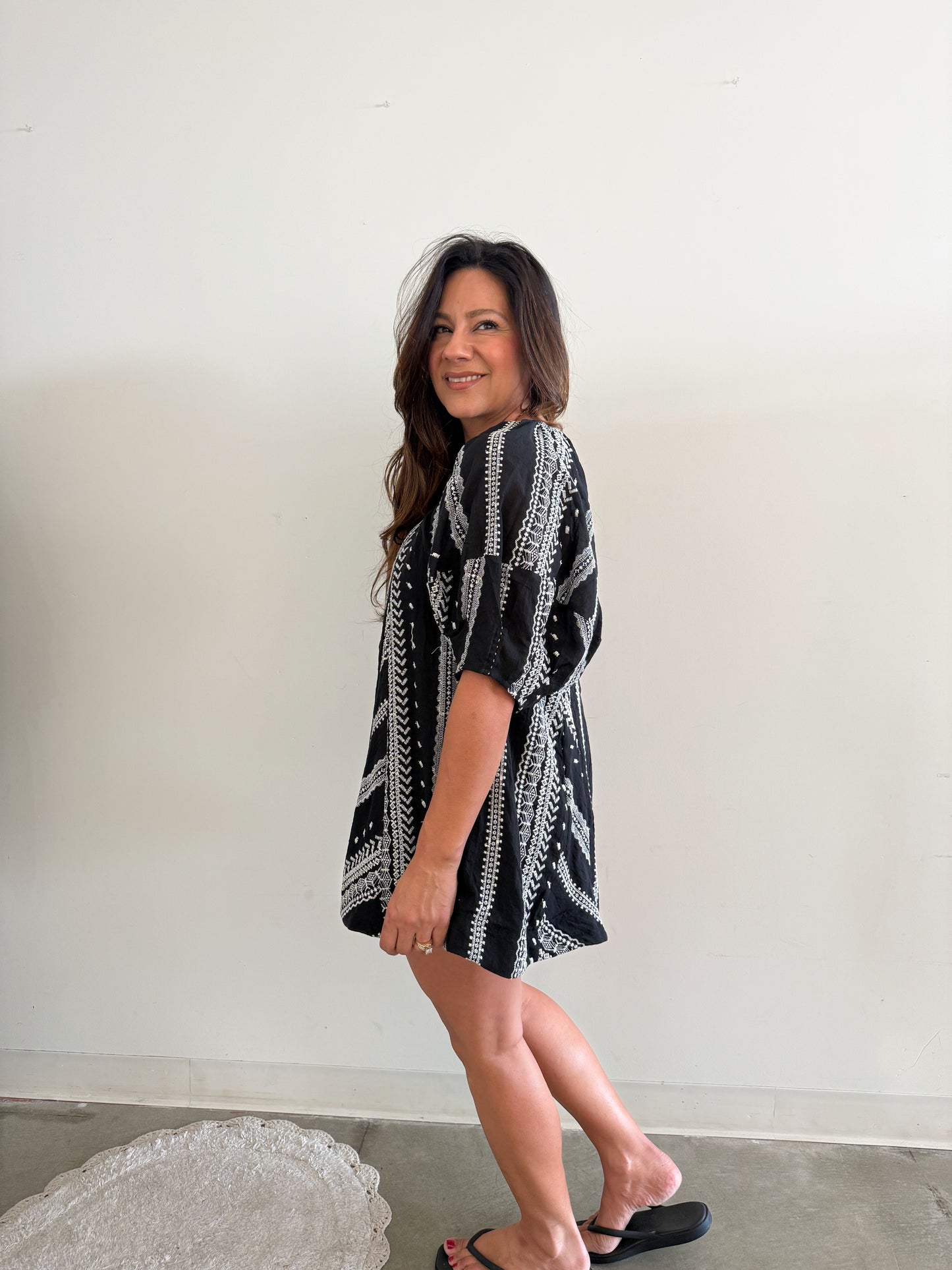 Embroidered Romper
