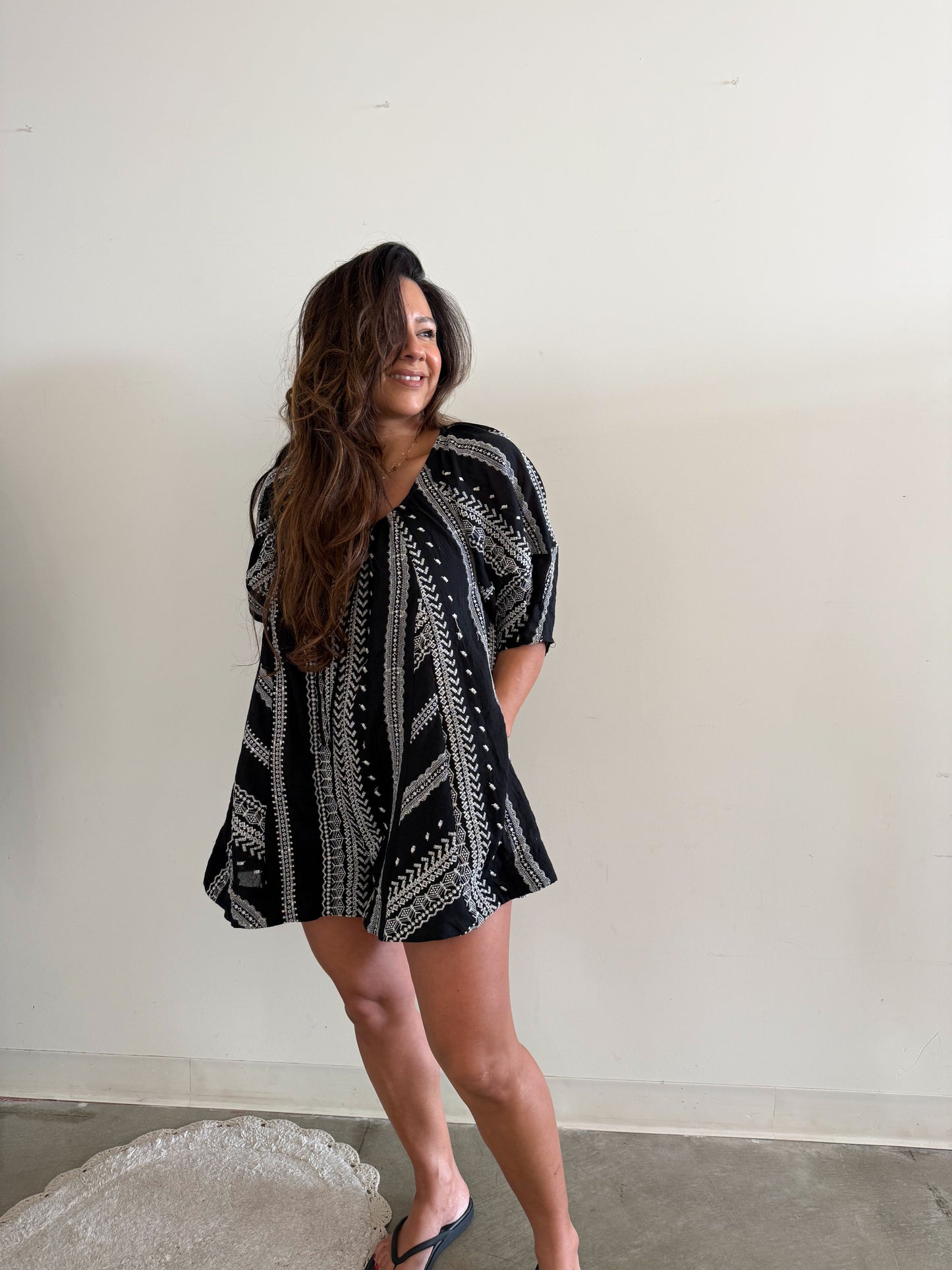 Embroidered Romper