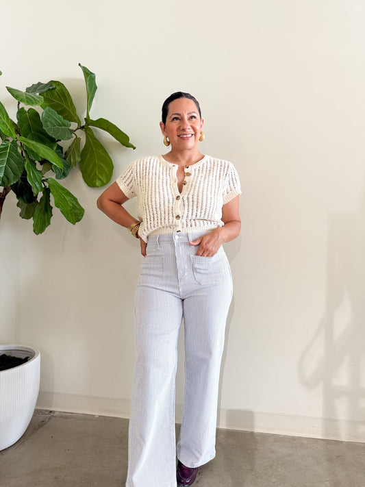 Patch Pocket Wide Leg