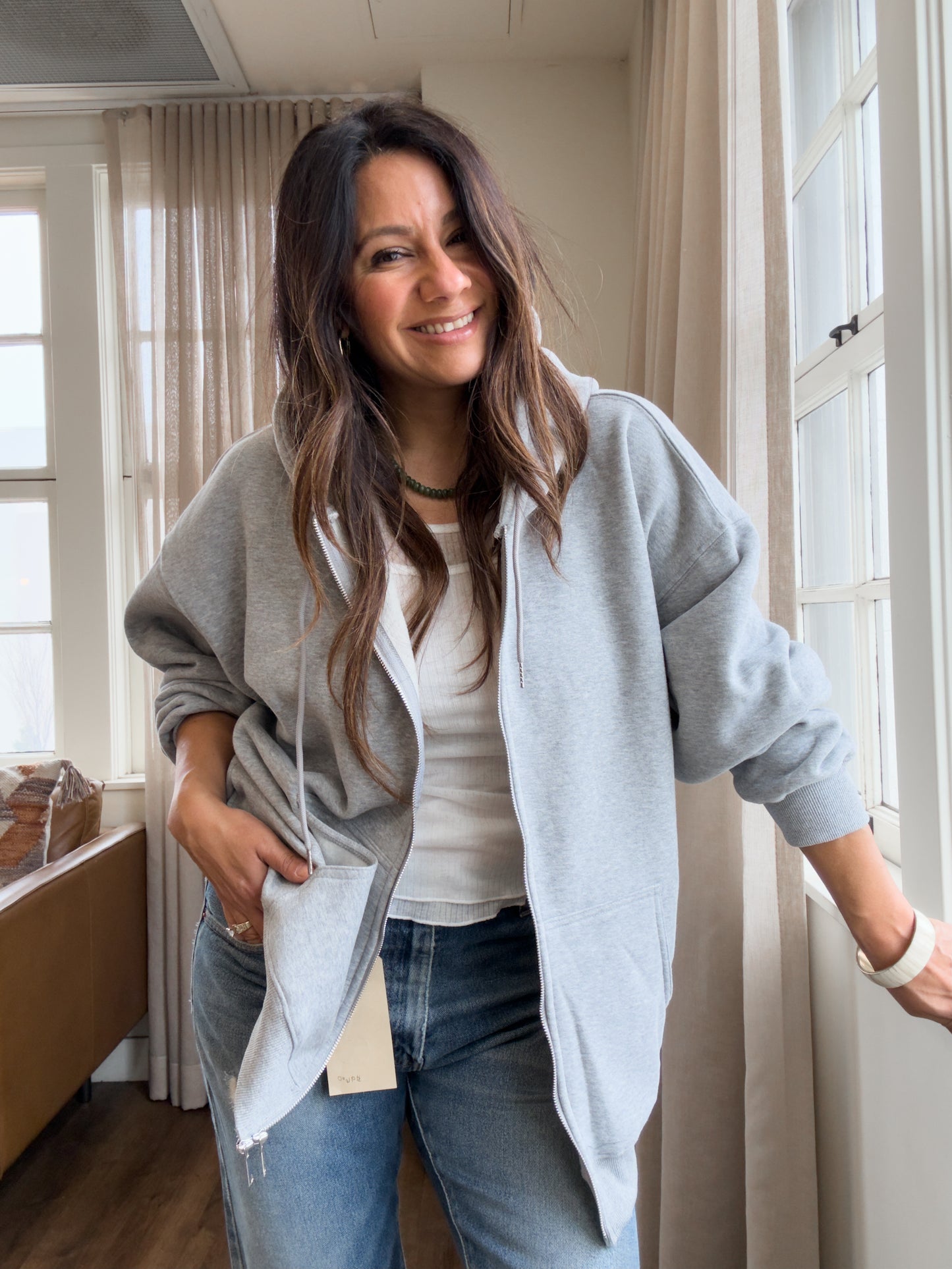 Wear On Repeat Zip Up