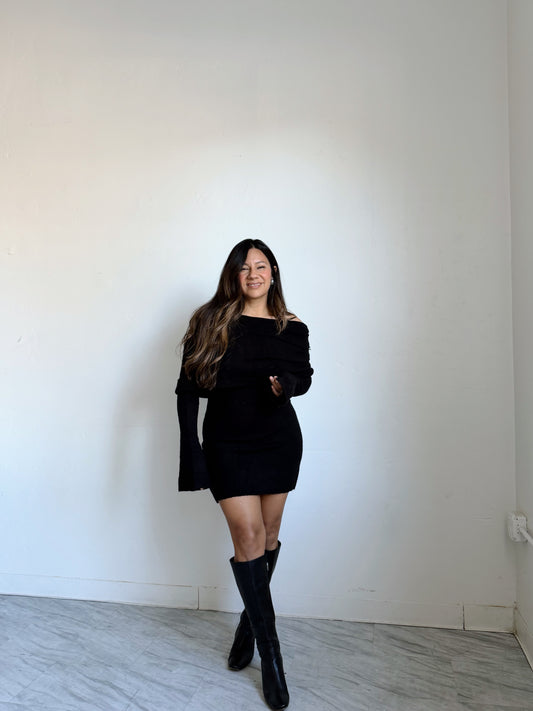 OFF THE SHOULDER MINI DRESS