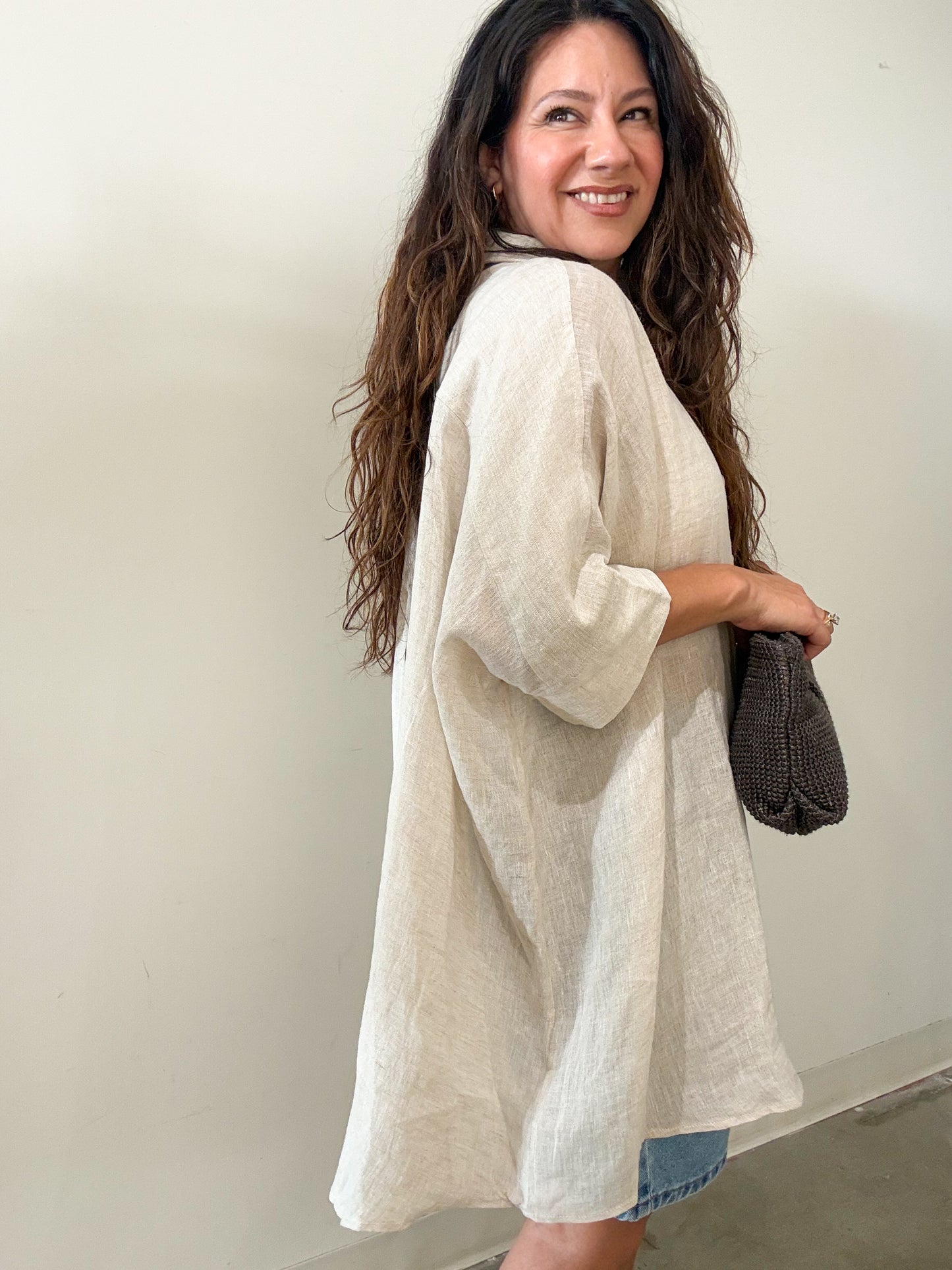 Christal Oversized Button Down