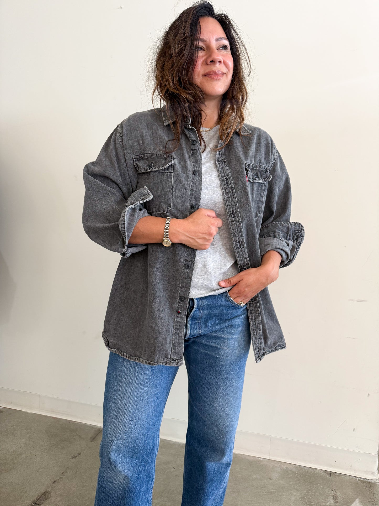 Grey Levis Shirt