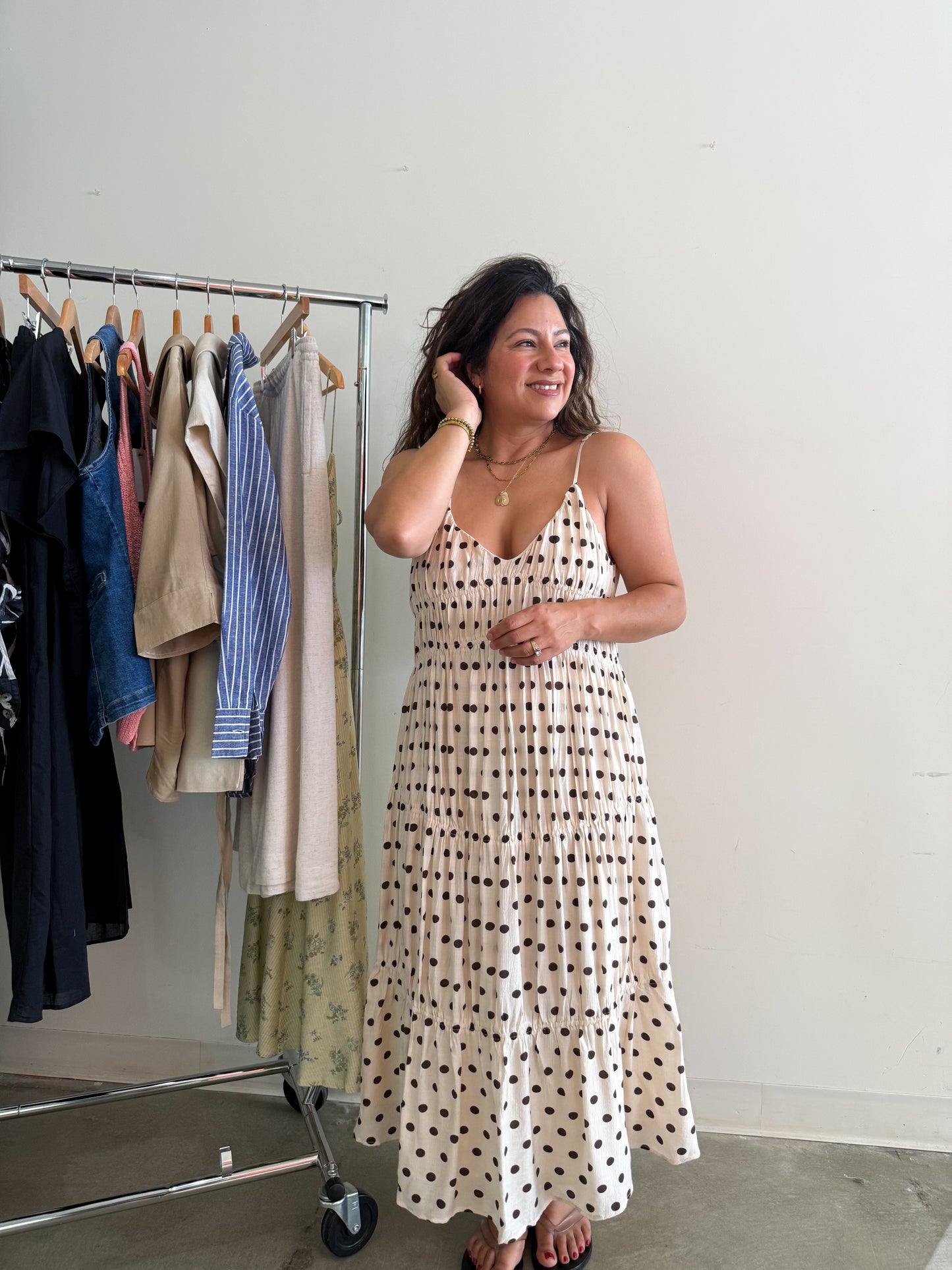 Adela Polka Dot Dress