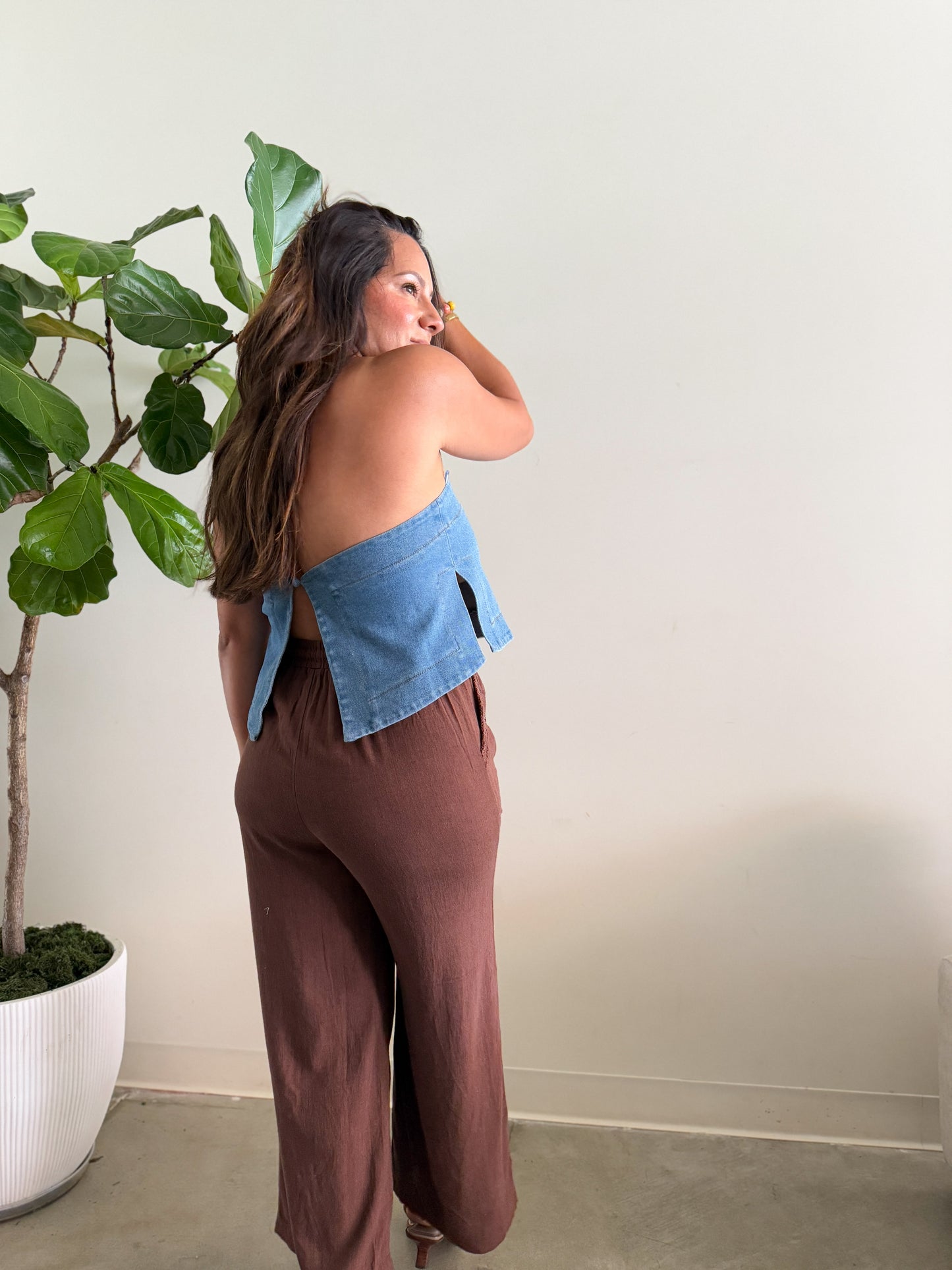 Amory Denim Top