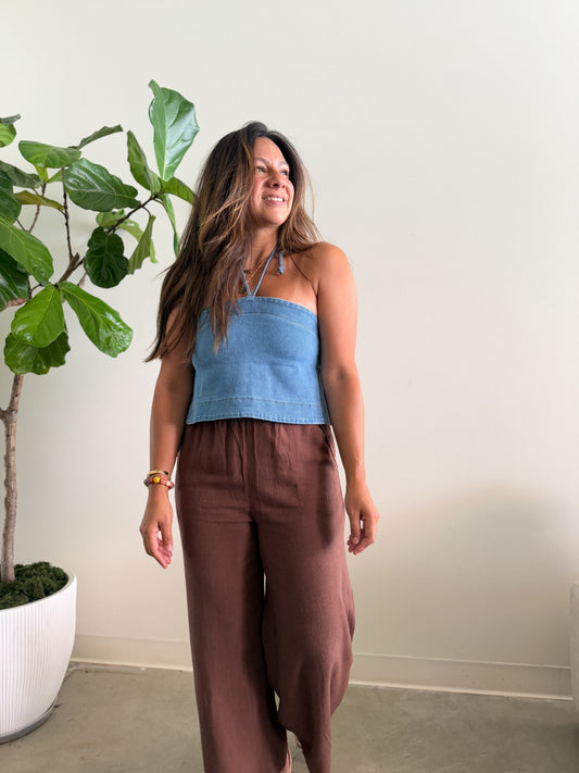 Amory Denim Top